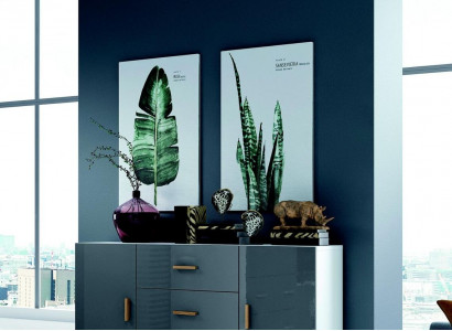 Kommoden Wohnzimmerschrank 140cm XL Low Boards Moderne Holz Kommode Sideboard